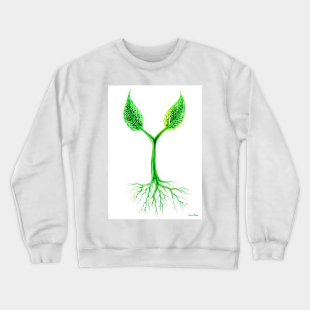 Young plant Crewneck Sweatshirt by CORinAZONe